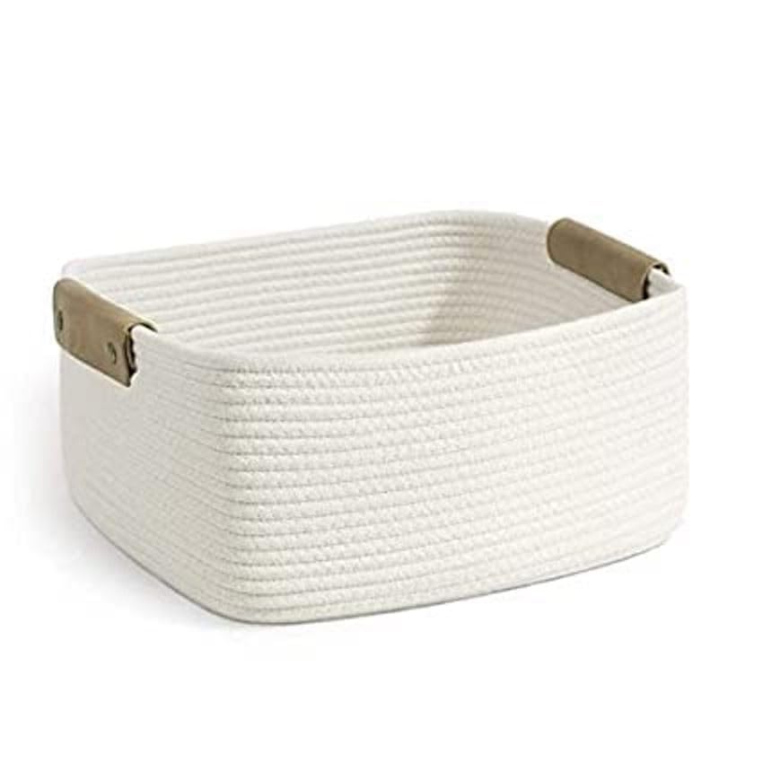 JAMAL STORE LAUNDRY HAMPER BASKET FOR STORAGE (Medium, White)-image-45