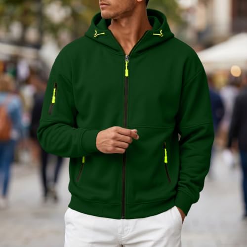 Tactical Hoodies for Men Cargo Hoodie Sweatshirt with Hood Fall Sweatshirts - image 2