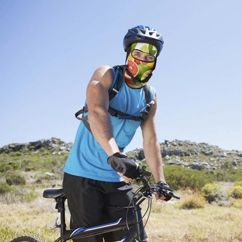 Balaclava para hombre y mujer, máscara para esquiar con diseño de frutas cítricas, cubreboca completo para ciclismo miniatura 4
