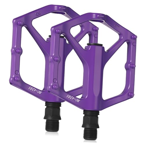 TOYANDONA 1Pair Mountain Bike Pedals Flat Non Slip Platform for Road and Outdoor Riding Durable and Lightweight for Adult and Riding Scenarios