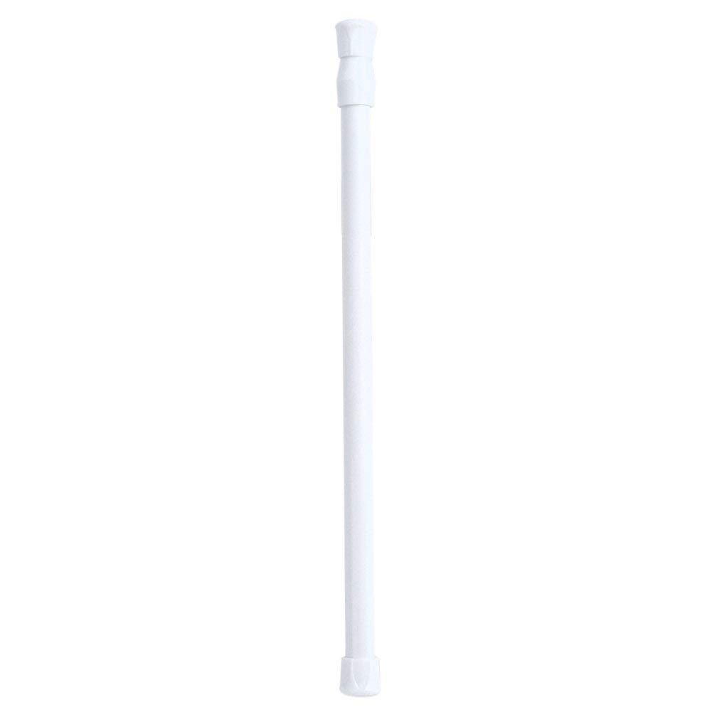 Spring Loaded Tension Rod Adjustable Curtain Rod Expandable Curtain Rail Poles Extendable Curtain Closet Hanging Rod for DIY Projects