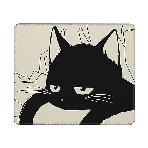 Schläfrige Katze Mauspad Minimalistisches Design
