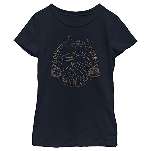 Harry Potter Girl's Ravenclaw Line Art Symbol T-Shirt - Main Image