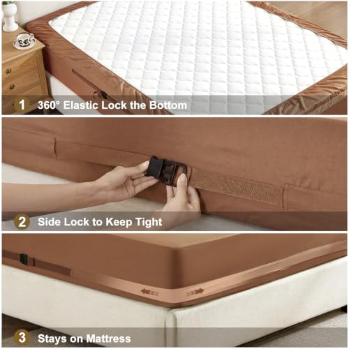 Fitted Sheet Only Queen with Dual Straps and Buckles 1000 Thread Count - image 2