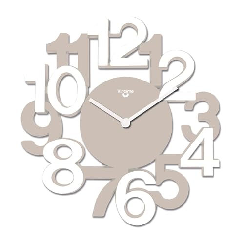 VIRTIME Orologio da parete, Orologio a muro con numeri grandi,