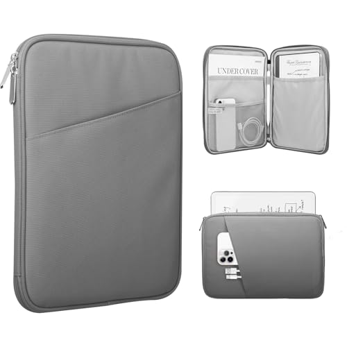 Image of TiMOVO 9-11 inch Tablet Sleeve Bag with Pocket, Dark Gray | Fits iPad 11 inch A16 2025, iPad 10.9 inch /10.2 inch, Air 11 inch 5th /4th Gen, Galaxy Tab A9+ /A11 Plus 11 inch