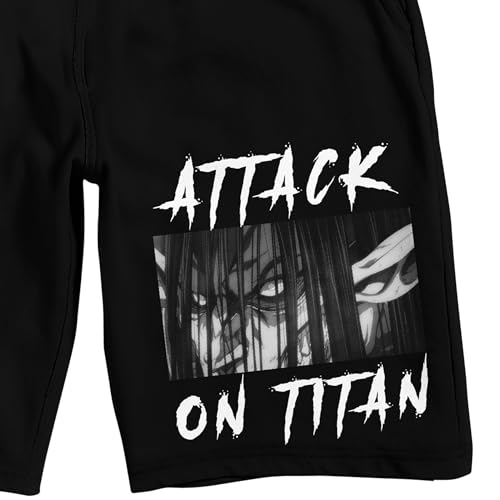 Attack On Titan: Final Season Men's Black Lounge Shorts2