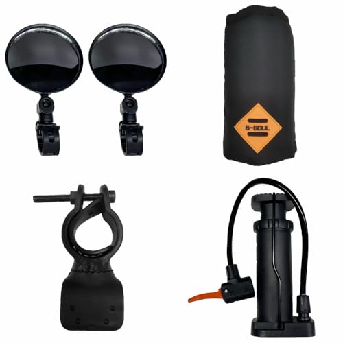 Paiseec Mobility Scooter Accessories for S3, Package Includes Practical Mirrors, a Cup Holder, a Cane Holder and a Pump for Your Daily use