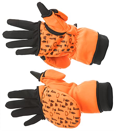 Doing Something Great (Dsg Outerwear) Women's Flip Top 3.0 Hunting Mittens With Glove Liner - Blaze Orange - Xs #TOP2