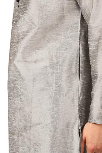 Image of Royal Kurta Men's Cotton Silk Dhoti Kurta (White)