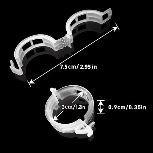 200 Pcs Plastic Trellis Plant Support Clips for Support, Grape and Tomato Vine, Vegetables Plants, Garden Clips to Grow Upright Makes Plants Healthier