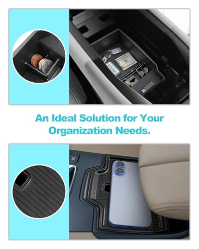 Image of CDEFG 3Pcs for 2026 Mazda CX5 Center Console Organizer for 2026 Mazda CX-5 (S /Select /Preferred /Premium /Premium Plus) Accessory Middle Console Tray Storage Box
