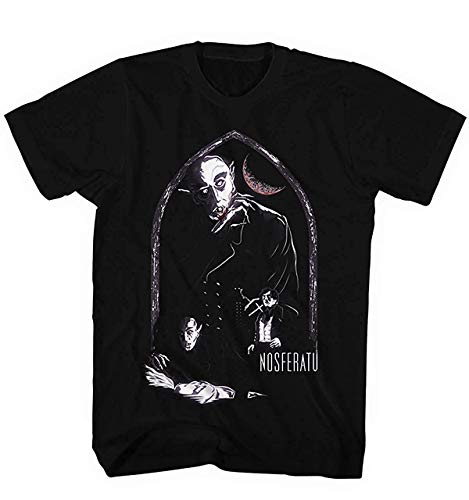 Monkey Print Camiseta Hombre Nosferatu Vampiro Gótico - Negro, M