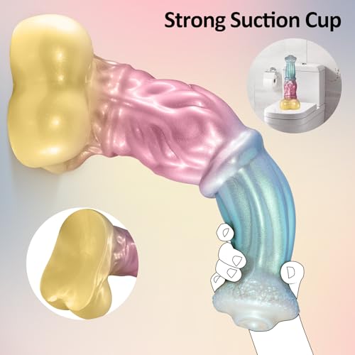 Image of 14.8 Inch Huge Thick Horse Dildo, 3.7'' Diameter Big Animal Dildos | Monster, Giant, Fantasy, Strong Suction Cup, Silicone Material, G-spot Penis, Adult Sex Toys, For Advanced Women Men