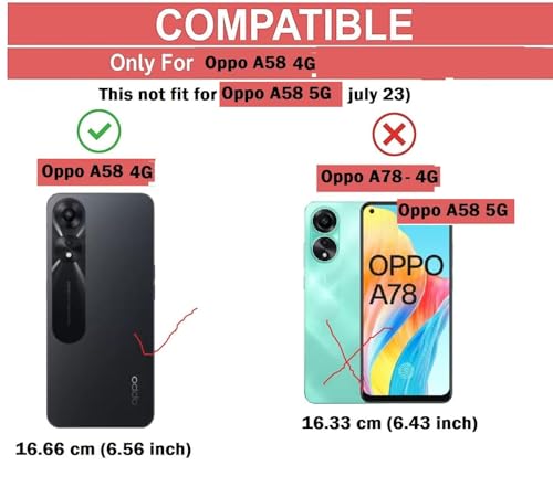 Image of COVERBLACK Rubber Silicone Back Cover for Oppo A58 4G - Transparent