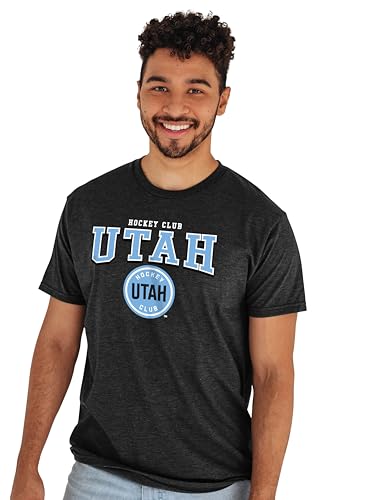 Utah Hockey Club NHL Officially Licensed T-Shirt Heathered Black, Large