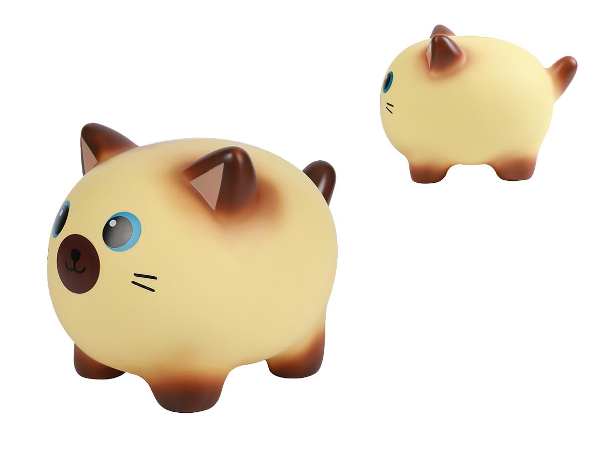 I-TOTAL® - Funny Decorative Money Box/Money Bank in Durable Plastic (SIAMESE CAT)
