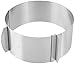 Produktbild Zenker Tortenring PATISSERIE, flexibler Profi-Torten-Ring von Ø 16 - Ø 30 cm, mit 2 Zieh-Griffen, verstellbarer Ring für perfekte Schicht-Torten (Farbe: Silber), Menge: 1 Stück