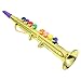Generic Clarinette Jouet avec Vannes de Couleur Enfants Instruments à Vent Son Faire Cadeau Musical pour Les Tout- Petits de 3