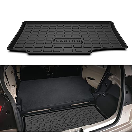 Image of GFX Trunk Boot Dicky Mat Rear Mats (After-Market) Compatible with Santro (2018-2021) Black