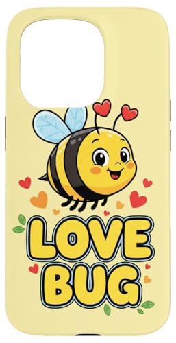 Love Bug �L���[�g ���킢�� �o�����^�C�� �n�` �n�[�g�t�� �X�}�z�P�[�X iPhone 15 Pro �p
