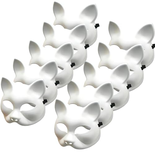 Masque Halloween Vierge de Chat pour Atelier Peinture et Activité Créative en Famille