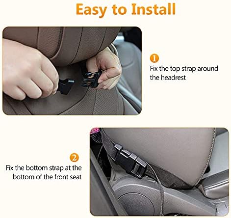 Car Accessories, EUBSWA Car Organiser Car Seat Organiser Waterproof Kick Mats with Touch Screen Tablet up to 10.5 inch Holder Multi Pockets Car Storage Perfect Seat Back Protectors (2 Packs)