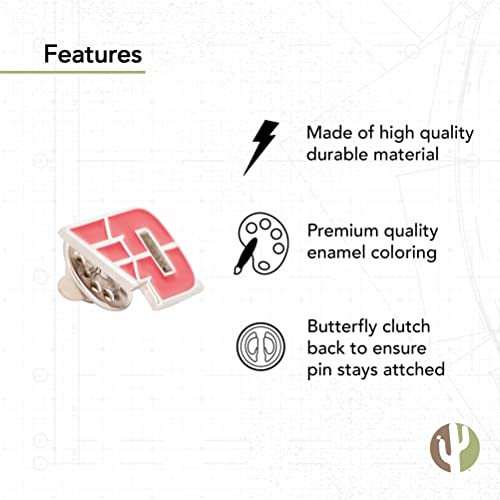 Image of Desert Cactus University of Dayton Lapel Pin DAY Flyers Made of Metal for Formal Wear, Bag and Hat Jewelry, and Tie Tack (Pin A)