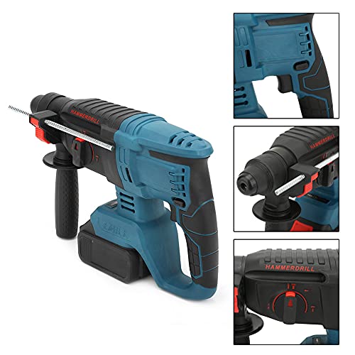 Elektrische Schlagbohrmaschine, 3 in 1 Elektrischer wiederaufladbarer Bohrhammer, Akku-Elektropick EU-Stecker 220 V… – Bild 4