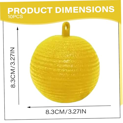 Atrapamoscas impermeable para proteger árboles: pack de 10 bolas con atrayente para jardín 5