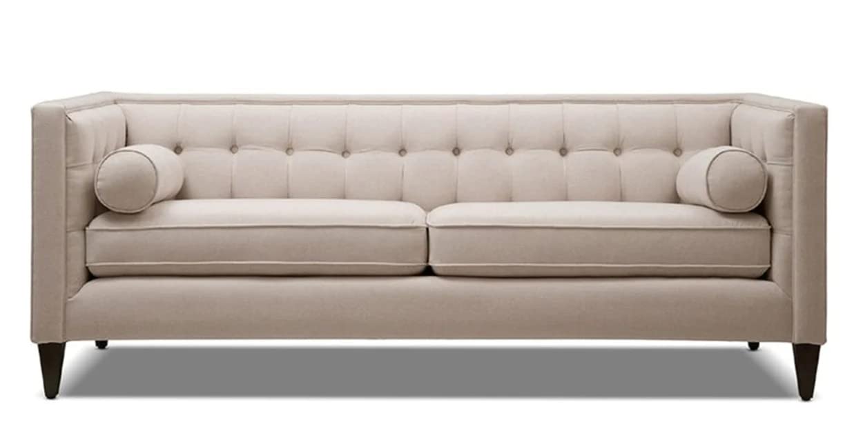 Rosewood 2-Seater Settee Sofa Set Moddern Comfortable Or Classified Designe for Home and Living Room (Beige)