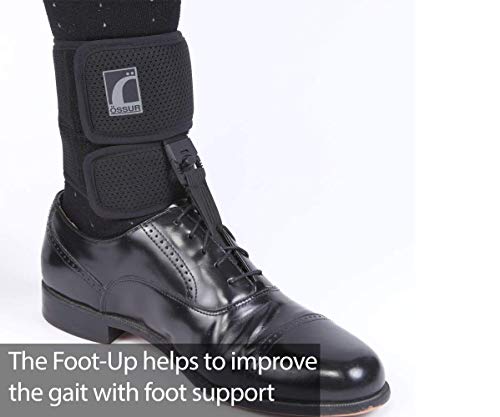 Ossur Foot-Up Drop Foot Brace | Ankle-Foot Orthosis (Afo) For Drop Foot Support | Lightweight, Adjustable Wrap For All-Day Comfort | Breathable Material For All Day Walking | (Black, Large) #TOP4