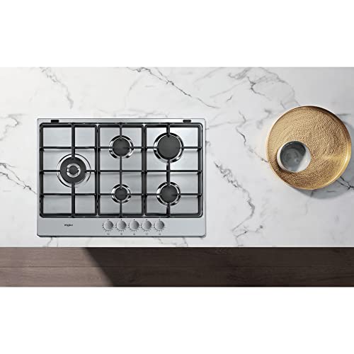 Table de cuisson au gaz WHIRLPOOL TGML 761 IX Acier inoxydable Intégré 75 cm - vue 3