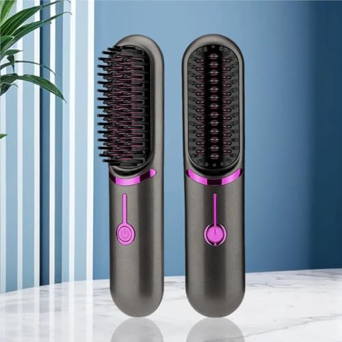 Cepillo alisador de cabello mini inalámbrico portátil miniatura 3