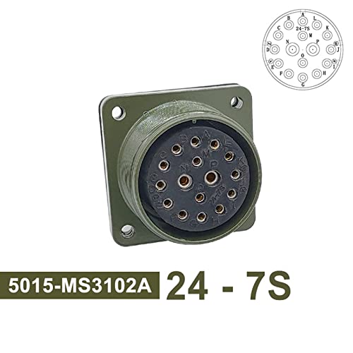 Conector MIL-C 5015 MIL STD enchufe circular MS3102 tamaño 24-7S 3