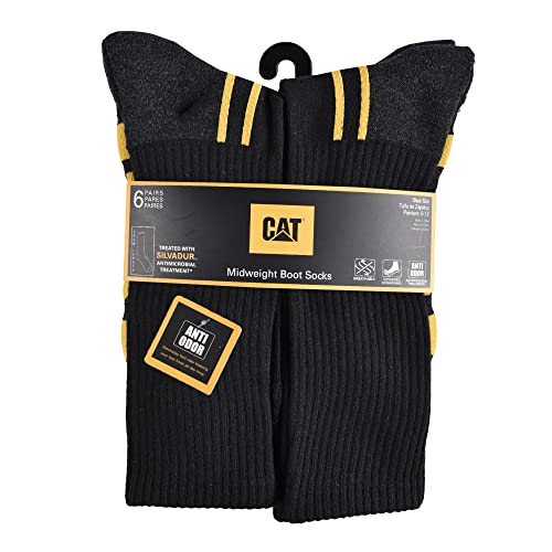 Caterpillar Men's 6-Pack Half Cushioned Crew Socks3