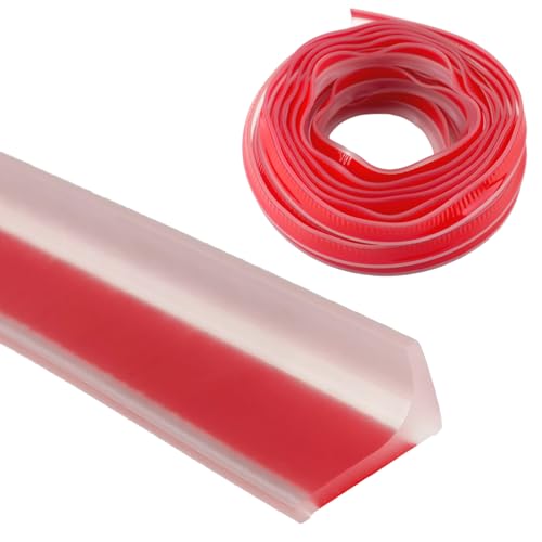 10M*20MM Barrera Agua Ducha Kit, Perfil Silicona Borde Plato Ducha, Autoadhesiva Barrera de Agua para Ducha Vierteaguas Mampara, para Ducha, Embellecedor Encimera Cocina