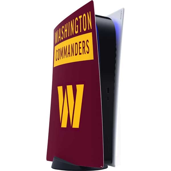 Skinit Decal Gaming Skin Compatible with PS5 Digital Edition Console - Officially Licensed NFL Washington Commanders Design