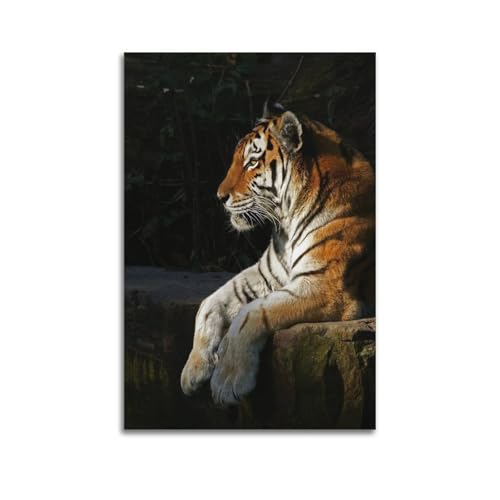 Poster tigre ZHOUKEG habiller un grand mur vide decoration suspendue 60x90