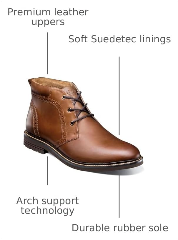 Image of Nunn Bush Ozark 2.0 Plain Toe Chukka Leather Boots