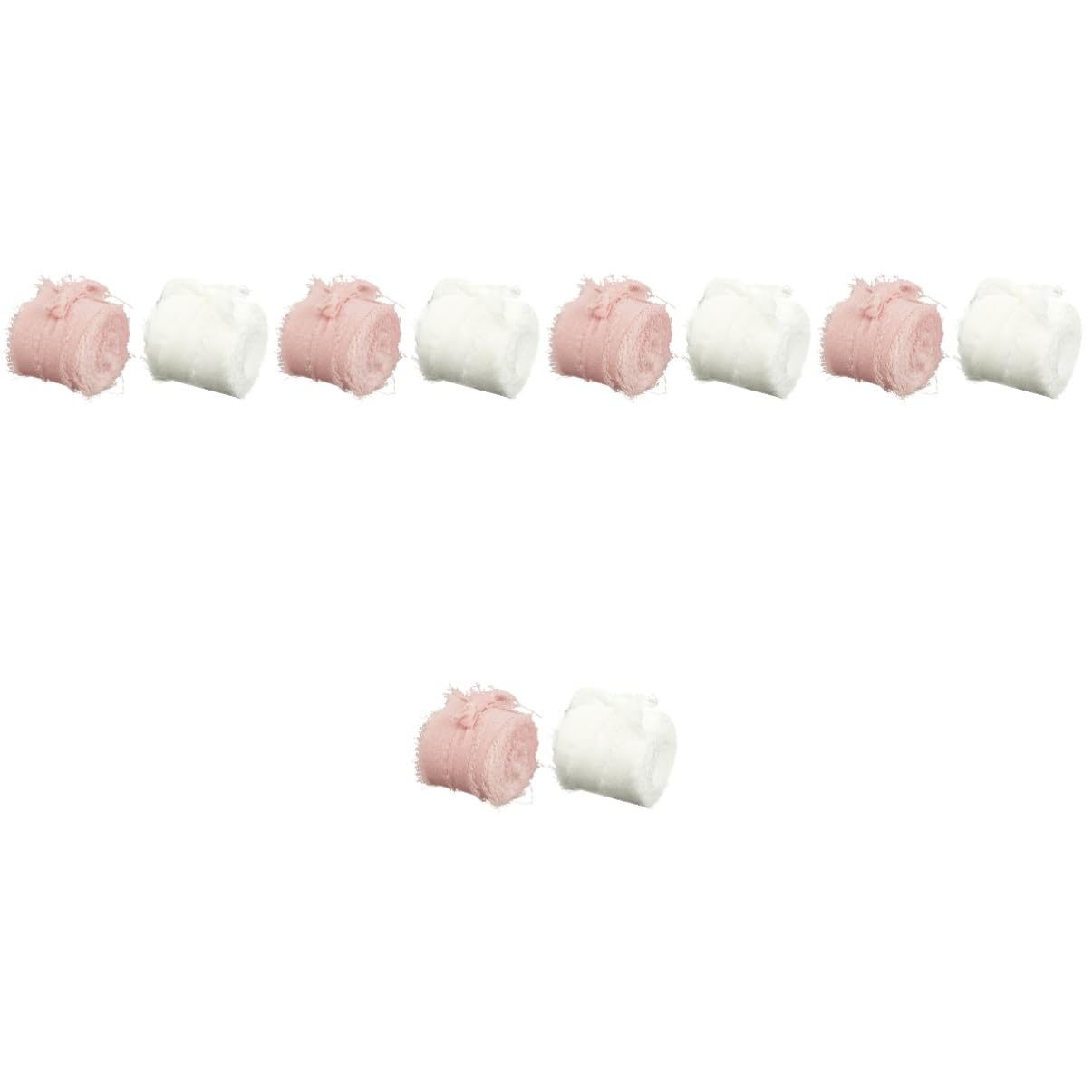 Homoyoyo 10rollen Blütenbänder Chiffon Yards Für Hochzeitsdekoration Haarschmuck Und Bastelprojekte Strapazierfähig Und Farbecht