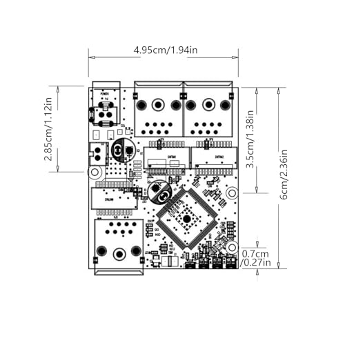 Módulo conmutador Gigabit de 3 puertos RJ45 para transmisión interna estable 3