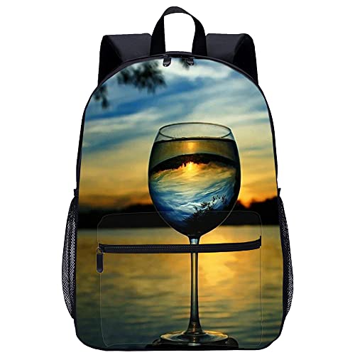 Cartable unisexe adolescent grand sac à dos imprimé 3D mode sport