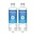 Waterdrop HAF-QIN/EXP Replacement for Samsung® DA97-17376B, DA97-08006C, RF28R7201SR, RF28R7351SG, WD-F45, Refrigerator Water Filter, 2 Filters
