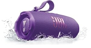 JBL Charge 6, Wireless Portable Bluetooth Speaker, 28 Hours of Playtime, IP68 Waterproof, Dustproof and Drop-Proof, Pro Sound with AI Sound Boost, Auracast Multi-Speaker Connection, Purple