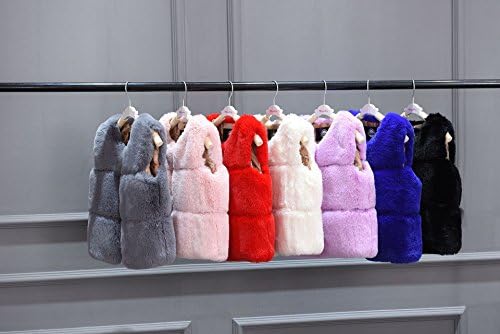 Mädchen Fellweste Winter - Ärmellose Kunstpelz Weste Warm