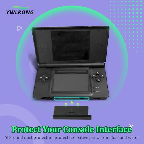 Image of 2PCS Dust Proof Cover for Nintendo DS Lite Card Slot Cover Cap Dust Plug Replacement Case for NDSL NDS Lite(Black)