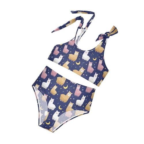 Image of Girls Tankini Swimsuit Bathing Suit Two Piece Bikini Summer Beach Swimwear with Adjustable Strap 3-12 Years