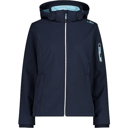 CMP - Damenjacke mit Kapuze und Reißverschluss, B. Blauer Anis, XL