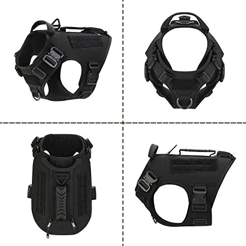 Aiwai PD7A016 Tactical Dog Harness For Medium And Large Dogs No Pull Adjustable Dog Vest thumb #3